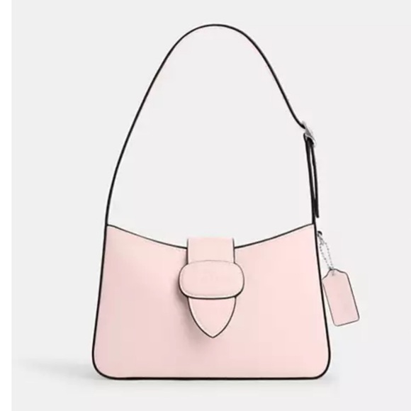Coach Handbags - - 🌸Coach NWT Elegant Pink Eliza shoulder bag with zipper closure